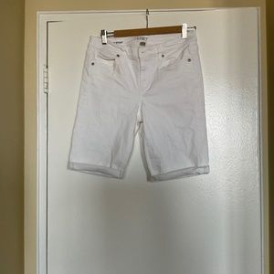 Ann Taylor Loft White Denim Shorts